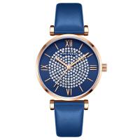 Women Wrist Watch, Tibetan Style, with Leather & Glass & 304 Stainless Steel, Life water resistant & for woman & with rhinestone, more colors for choice, nickel, lead & cadmium free, Length:Approx 8.46 Inch, Sold By PC