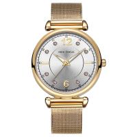 Nők Wrist Watch, Cink ötvözet, -val Üveg & 304 rozsdamentes acél, Életvízálló & a nő & strasszos, több színt a választás, nikkel, ólom és kadmium mentes, Hossz Kb 8.9 inch, Által értékesített PC