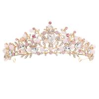 Bridal Tiaras, Tibetan Style, fashion jewelry & for woman & with rhinestone, more colors for choice, nickel, lead & cadmium free, 140x50x340mm, Sold By PC
