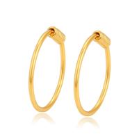 Tibetan Style Drop Earrings, Donut, gold color plated, fashion jewelry & for woman, golden, nickel, lead & cadmium free, 2x14mm, Sold By Pair