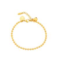 Bracelet en alliage de zinc, avec 3cm chaînes de rallonge, Placage de couleur d'or, bijoux de mode & réglable & pour femme, doré, protéger l'environnement, sans nickel, plomb et cadmium, 3mm, Longueur:Environ 17 cm, Vendu par paire
