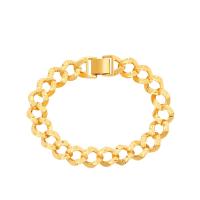 Zinc Alloy Bracelet gold color plated fashion jewelry & for woman & hollow golden nickel lead & cadmium free 10mm Length Approx 19 cm Sold By PC