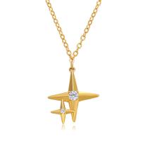 Zinc Alloy Jewelry Necklace with 5.9cm extender chain Cross gold color plated fashion jewelry & for woman & with rhinestone golden nickel lead & cadmium free 16mm Length Approx 40 cm Sold By Pair