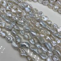 Barock odlad sötvattenspärla pärlor, Freshwater Pearl, DIY, vit, 11-12mm, Såld Per Ca 15 inch Strand