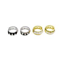 Brass Huggie Hoop Earring, Donut, plated, for woman & enamel, more colors for choice, nickel, lead & cadmium free, 15mm, Sold By Pair