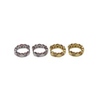 Cubic Zirconia Micro Pave Brass Earring, Donut, plated, micro pave cubic zirconia & for woman, more colors for choice, nickel, lead & cadmium free, 17mm, Sold By Pair