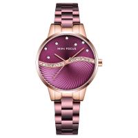 Women Wrist Watch Zinc Alloy with Glass & 304 Stainless Steel Japanese watch movement nickel lead & cadmium free Life water resistant & for woman & with rhinestone Approx 7.83 Inch  Sold By PC