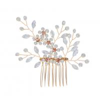 Decorative Hair Combs Zinc Alloy with Glass Rhinestone fashion jewelry & for woman nickel lead & cadmium free Sold By PC