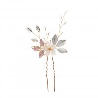Hair Stick Zinc Alloy fashion jewelry & for woman & with rhinestone nickel lead & cadmium free Sold By PC