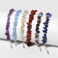 Bracelets de pierres précieuses, Gravier naturel, avec 1.77inch chaînes de rallonge, bijoux de mode & pour femme, Longueur:Environ 6.69 pouce, Vendu par PC