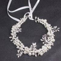 Headband Zinc Alloy with Plastic Pearl fashion jewelry & for woman & with rhinestone nickel lead & cadmium free Sold By PC