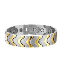 Titanium Steel Bracelet & Bangle, plated, fashion jewelry & for man, more colors for choice, 16mm, Length:Approx 8.46 Inch, Sold By PC