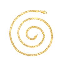 Zinc Alloy Jewelry Necklace gold color plated fashion jewelry & Unisex golden nickel lead & cadmium free 3.50mm Sold By Bag