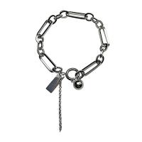 Bracelet d'acier titane, bijoux de mode & unisexe, couleur originale, Longueur:Environ 7-8 pouce, Vendu par PC