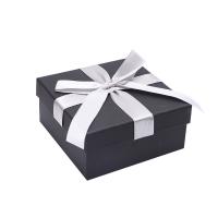 Boite à cadeaux pour bijoux , boîte de papier, rectangle, Impression, noire, Vendu par PC