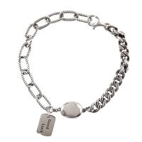 925 Sterling Silver Bangle Bracelet, plated, for woman, Length:Approx 6.7 Inch, Sold By PC