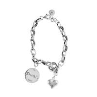 925 Sterling Silver Bangle Bracelet plated & for woman Length Approx 7.48 Inch Sold By PC