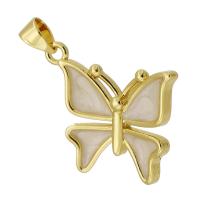 Brass Jewelry Pendants gold color plated fashion jewelry & DIY & enamel two different colored Approx 3mm Sold By PC