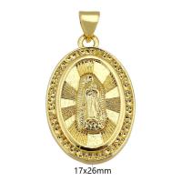 Brass Jewelry Pendants gold color plated fashion jewelry & DIY golden Approx 3mm Sold By PC