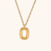 Stainless Steel Jewelry Necklace, 304 Stainless Steel, with 5cm extender chain, Vacuum Ion Plating, for woman & hollow, golden, 14.30x19.10mm, Length:Approx 40 cm, Sold By PC