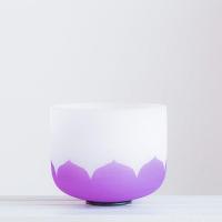Quartz Singing Bowl, different styles for choice, purple, Sold By PC