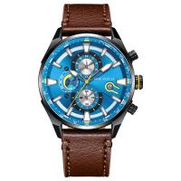 Men Wrist Watch, Tibetan Style, with Leather & Glass & 304 Stainless Steel, Life water resistant & multifunctional & for man, more colors for choice, nickel, lead & cadmium free, Length:Approx 9.72 Inch, Sold By PC