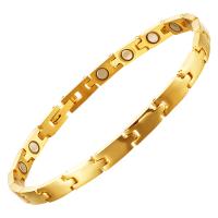 Titanium Steel Bracelet & Bangle plated fashion jewelry & for woman 5mm Length Approx 7.68 Inch Sold By PC