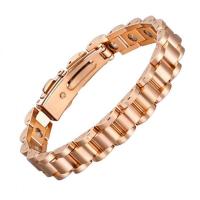Titanium Steel Bracelet & Bangle, plated, fashion jewelry & Unisex, more colors for choice, Length:Approx 8.66 Inch, Sold By PC