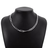 Zinc Alloy smykker halskæde, forgyldt, mode smykker & for kvinde, flere farver til valg, nikkel, bly & cadmium fri, Længde 18.62-21.37 inch, Solgt af PC