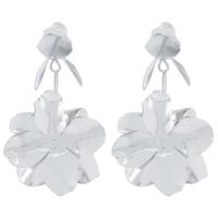 Zinc Alloy Drop Earrings Flower plated fashion jewelry & for woman nickel lead & cadmium free Sold By Pair