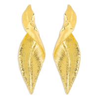Tibetan Style Drop Earrings, Leaf, plated, vintage & fashion jewelry & for woman, more colors for choice, nickel, lead & cadmium free, 24x77mm, Sold By Pair