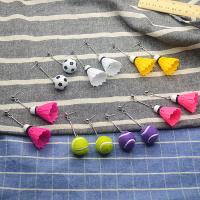 Boucles d'oreilles en alliage de zinc, styles différents pour le choix & pour femme, multicolore, 3.5-5cm, Vendu par paire