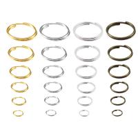 Jern split ring, forgyldt, du kan DIY, flere farver til valg, nikkel, bly & cadmium fri, Solgt af Box