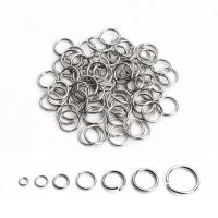 Stainless Steel Otvoreno Ring, 304 nehrđajućeg čelika, možete DIY & različite veličine za izbor, izvorna boja, 2000računala/Torba, Prodano By Torba