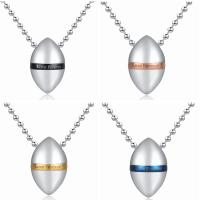 Stainless Steel Jewelry Necklace, 304 Stainless Steel, plated, fashion jewelry & Unisex & different styles for choice, more colors for choice, 24x15mm, Sold Per Approx 23.62 Inch Strand