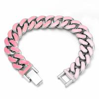 Zinc Alloy Bracelet plated fashion jewelry & for woman nickel lead & cadmium free 13mm Length Approx 6.89 Inch Sold By PC