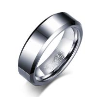 Tungsten Čelik Prsten za muškarce, Tungsten čelika, modni nakit & različite veličine za izbor & za čovjeka, više boja za izbor, 6mm, Prodano By PC