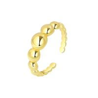 Brass Finger Ring Round plated Adjustable & fashion jewelry & for woman nickel lead & cadmium free 5.50mm US Ring Sold By PC
