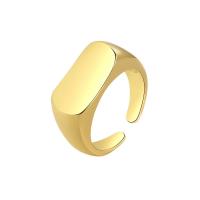 Messing ringen, plated, Verstelbare & mode sieraden & voor vrouw, meer kleuren voor de keuze, nikkel, lood en cadmium vrij, 9.40mm, Maat:7, Verkocht door PC