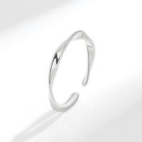 Messing ringen, plated, Verstelbare & mode sieraden & voor vrouw, meer kleuren voor de keuze, nikkel, lood en cadmium vrij, 2.16mm, Maat:7, Verkocht door PC