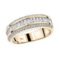 Δάχτυλο δαχτυλίδι με στρας, Κράμα ψευδάργυρου, χρώμα επίχρυσο, διαφορετικό μέγεθος για την επιλογή & για τη γυναίκα, Μέγεθος:5-11, Sold Με PC