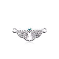 Cubic Zirconia Micro Pave Brass Connector with Opal plated micro pave cubic zirconia Sold By Lot