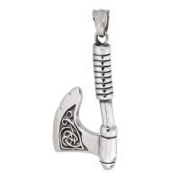 Stainless Steel Pendants 316 Stainless Steel Axe polished fashion jewelry & DIY & blacken original color Approx 5mm Sold By PC