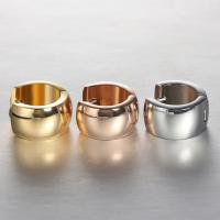 Stainless Steel Huggie Hoop Earring, 304 Stainless Steel, plated, fashion jewelry & for woman, more colors for choice, 7x12mm, Sold By Pair