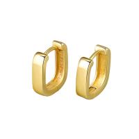 Messing Huggie Hoop Ohrringe, plattiert, Modeschmuck & für Frau & hohl, keine, frei von Nickel, Blei & Kadmium, 12x3.30x12.70mm, verkauft von Paar