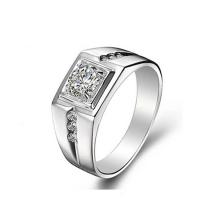Rhinestone палец кольцо, Латунь, Геометрический узор, Другое покрытие, разный размер для выбора & Мужский & со стразами, Много цветов для выбора, не содержит никель, свинец, размер:7-11, продается PC