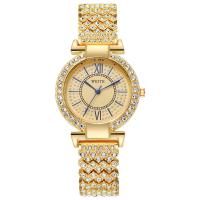 Women Wrist Watch, Tibetan Style, with Glass & 304 Stainless Steel, plated, waterproofless & for woman & with rhinestone, more colors for choice, 230x16mm, 5PCs/Lot, Sold By Lot