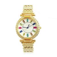 Women Wrist Watch, Tibetan Style, with Glass & 304 Stainless Steel, plated, waterproofless & for woman & with rhinestone, more colors for choice, 35x7mm, 5PCs/Lot, Sold By Lot
