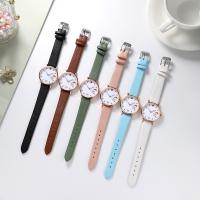 Women Wrist Watch, Tibetan Style, with PU Leather & Glass, plated, waterproofless & dyed & for woman, more colors for choice, 230x14mm, 5PCs/Lot, Sold By Lot