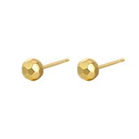 Brass Stud Earring, plated, for woman, more colors for choice, nickel, lead & cadmium free, 6x6mm, Sold By Pair